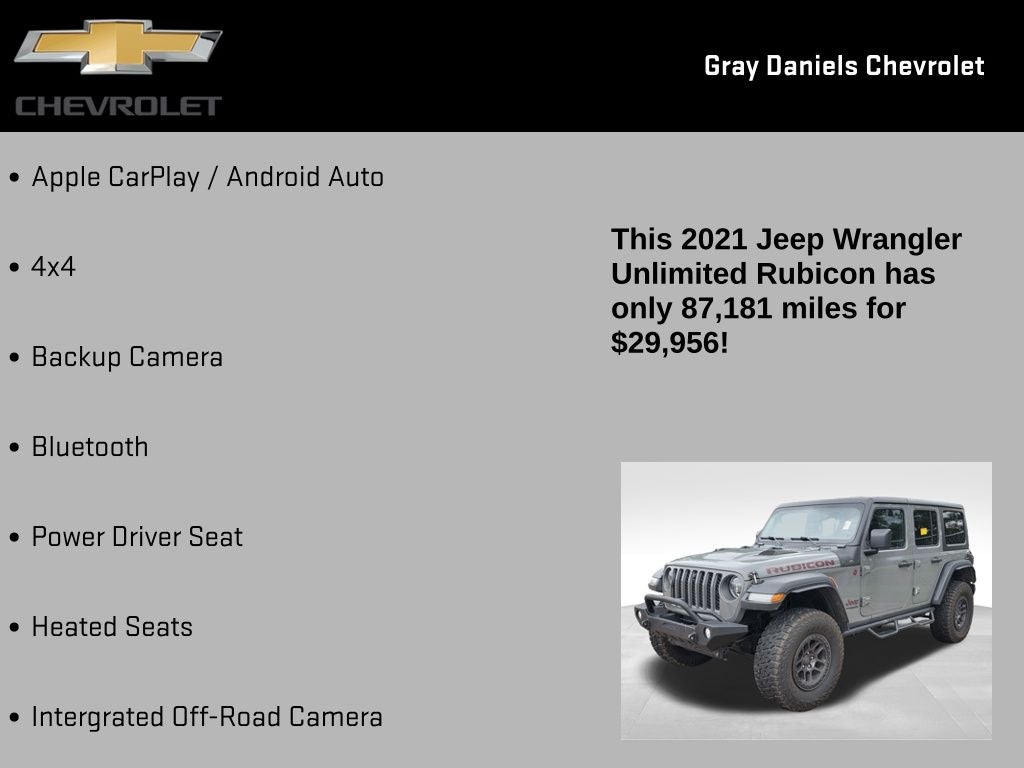 2021 Jeep Wrangler Unlimited Rubicon