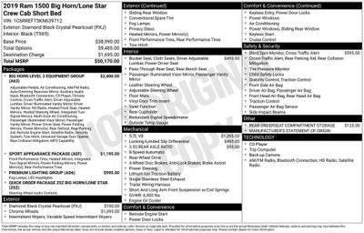 2019 RAM 1500 Big Horn/Lone Star