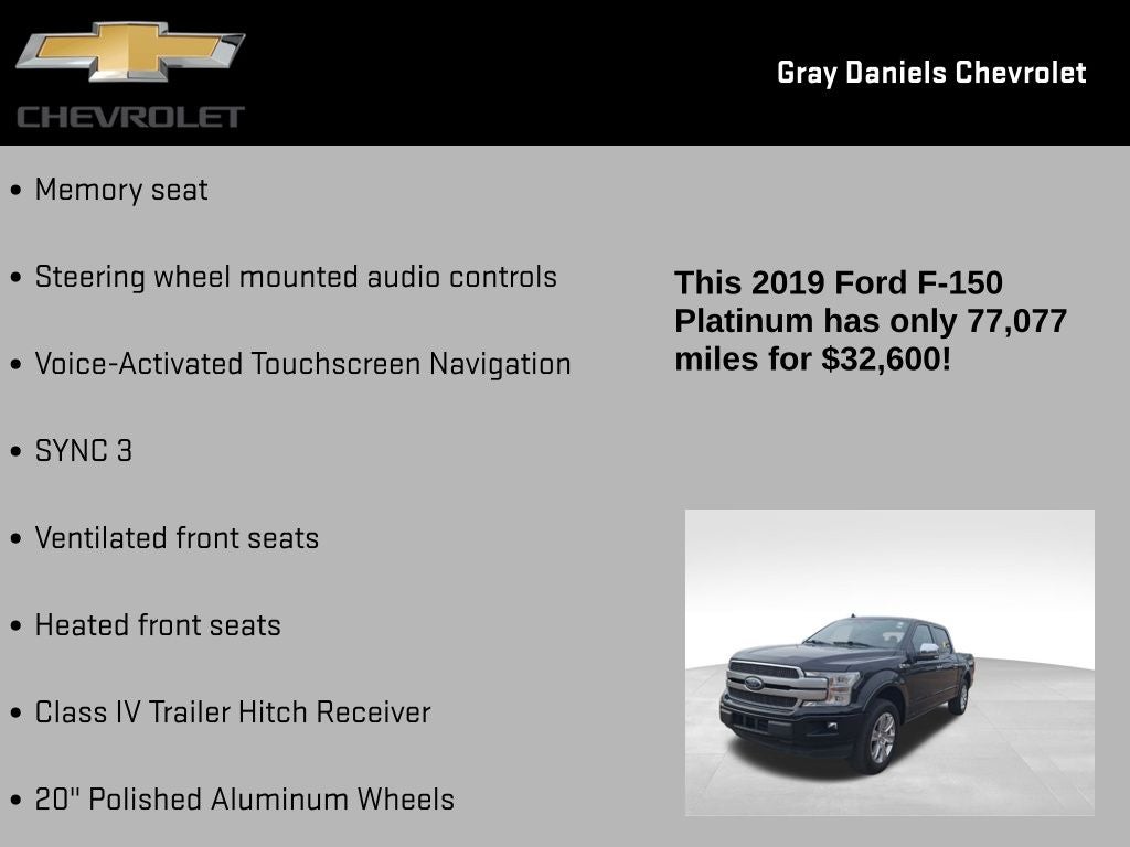 2019 Ford F-150 Platinum