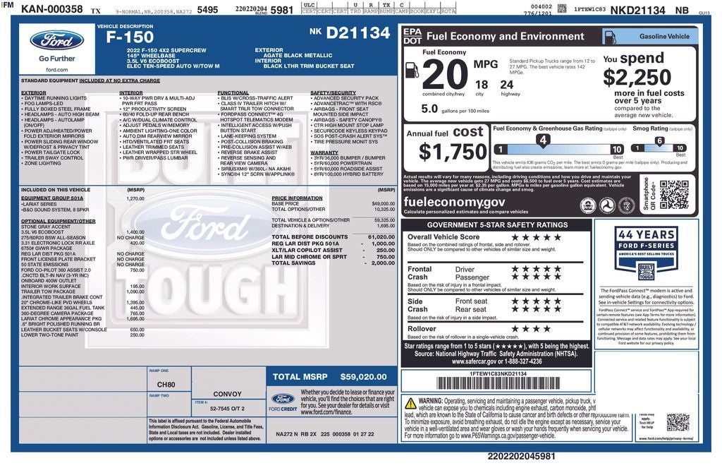 2022 Ford F-150 Lariat