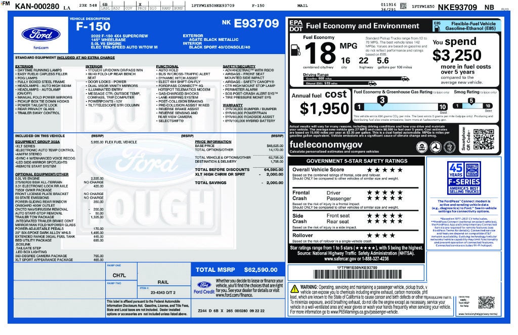 2022 Ford F-150 XLT