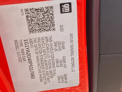 2023 Chevrolet Corvette Stingray 1LT