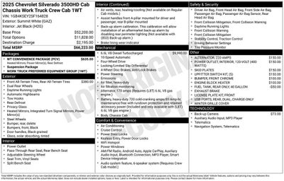 2025 Chevrolet Silverado 3500HD Work Truck