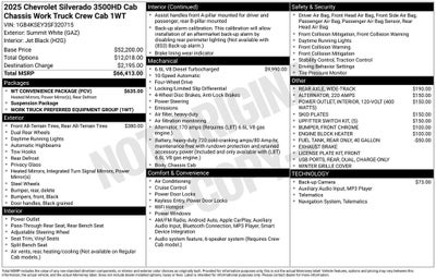 2025 Chevrolet Silverado 3500HD Work Truck