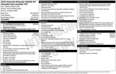 2025 Chevrolet Silverado 2500HD Work Truck