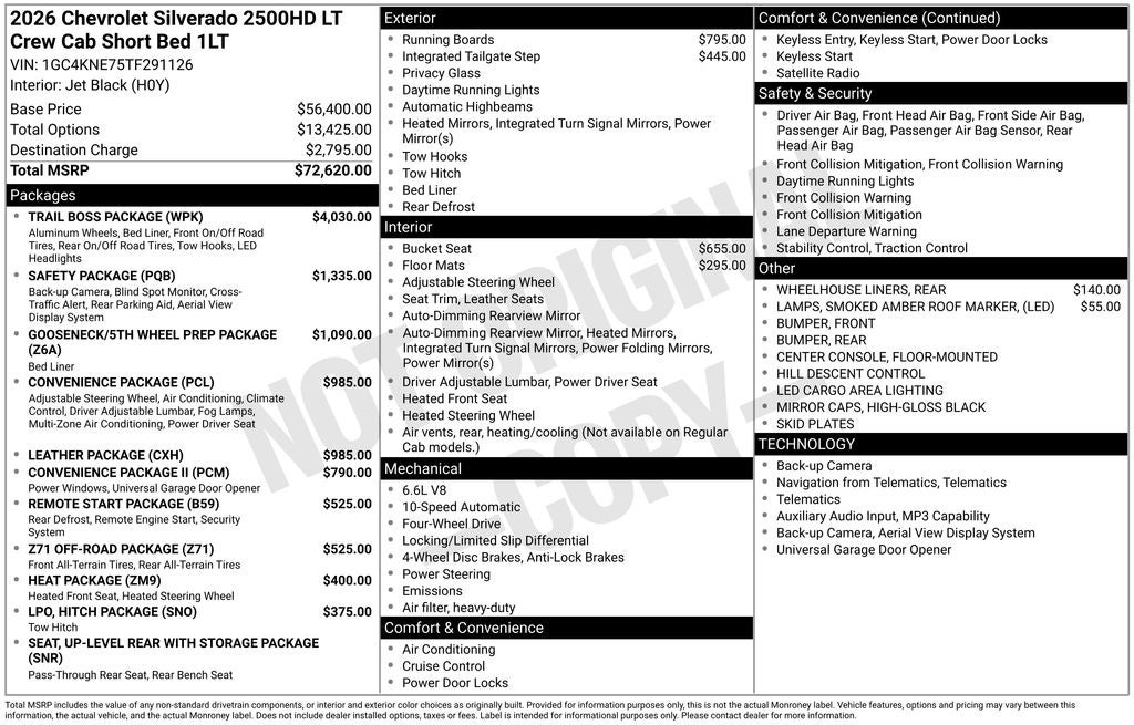 2026 Chevrolet Silverado 2500HD LT
