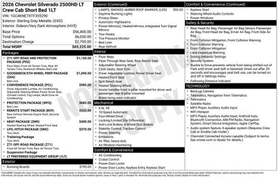 2026 Chevrolet Silverado 2500HD LT
