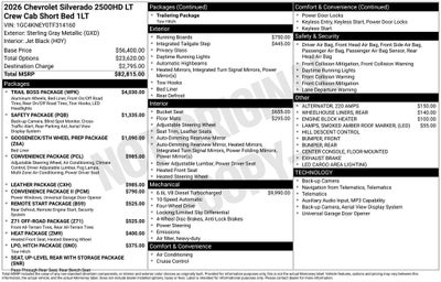 2026 Chevrolet Silverado 2500HD LT