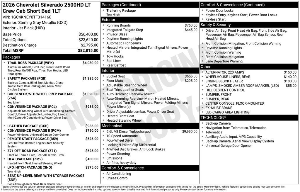 2026 Chevrolet Silverado 2500HD LT