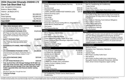 2026 Chevrolet Silverado 2500HD LTZ