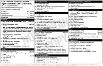 2026 Chevrolet Silverado 2500HD High Country