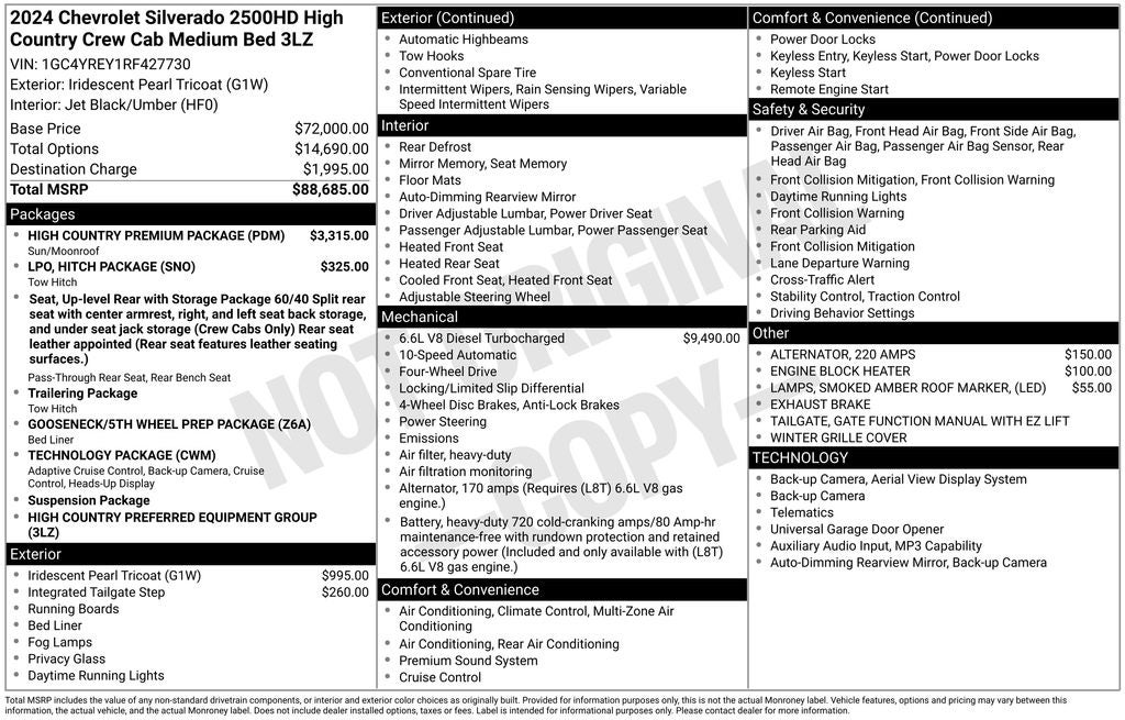 2024 Chevrolet Silverado 2500HD High Country