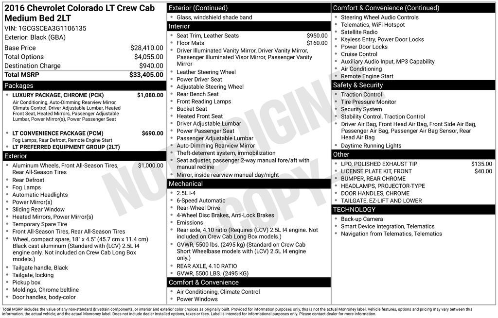 2016 Chevrolet Colorado LT