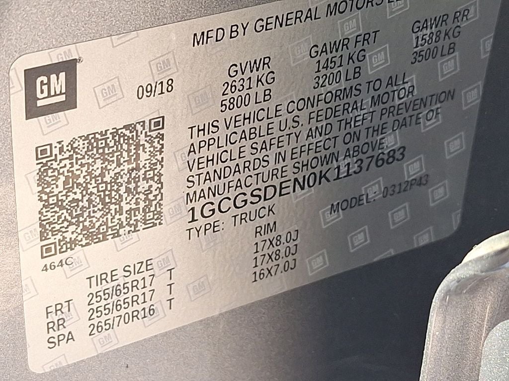 2019 Chevrolet Colorado Z71