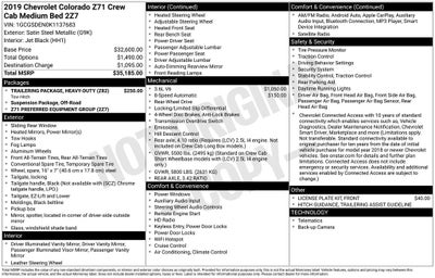 2019 Chevrolet Colorado Z71