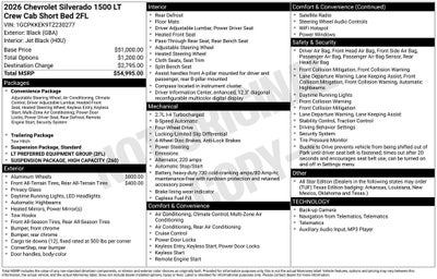 2026 Chevrolet Silverado 1500 LT