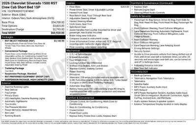 2026 Chevrolet Silverado 1500 RST
