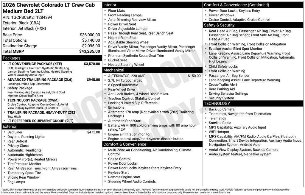 2026 Chevrolet Colorado LT