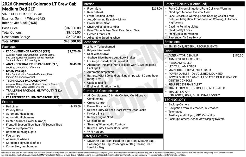 2026 Chevrolet Colorado LT