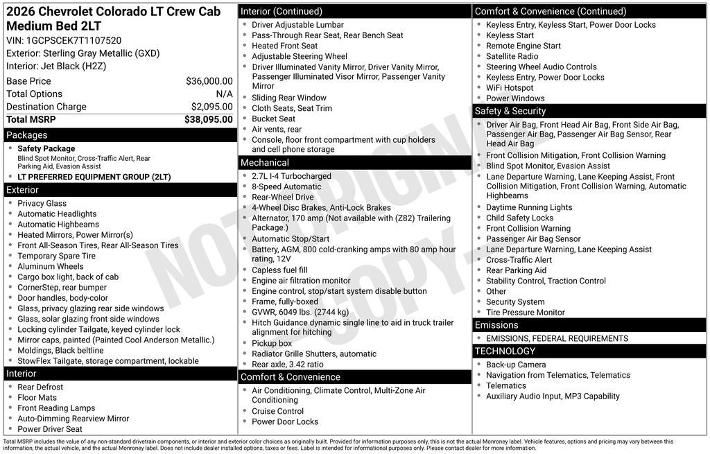 2026 Chevrolet Colorado LT