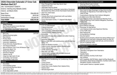 2026 Chevrolet Colorado LT