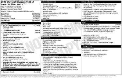 2026 Chevrolet Silverado 1500 LT LT1