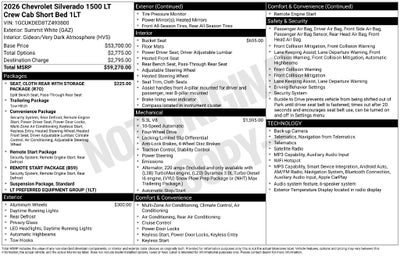 2026 Chevrolet Silverado 1500 LT LT1