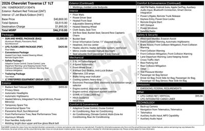 2026 Chevrolet Traverse LT 1LT