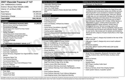 2027 Chevrolet Traverse LT 1LT