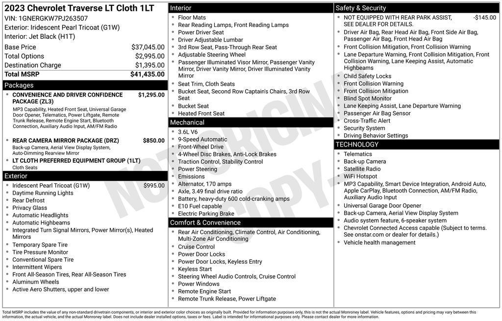 2023 Chevrolet Traverse LT 1LT