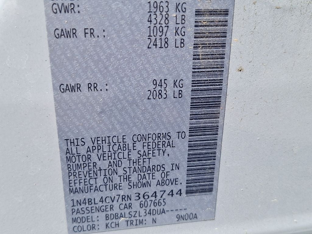 2024 Nissan Altima 2.5 SR