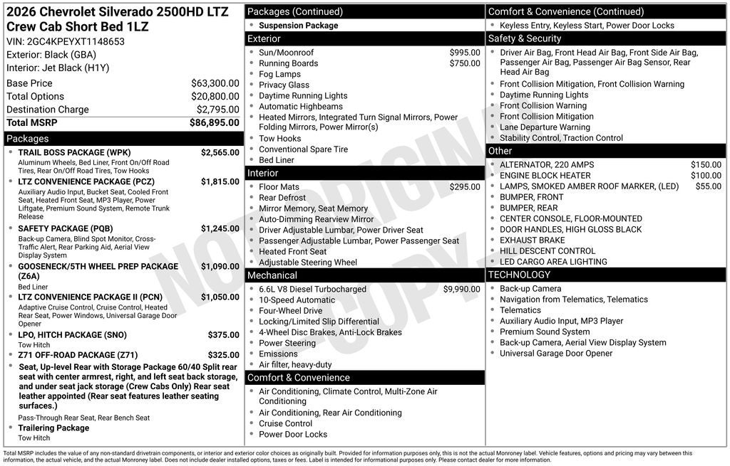 2026 Chevrolet Silverado 2500HD LTZ