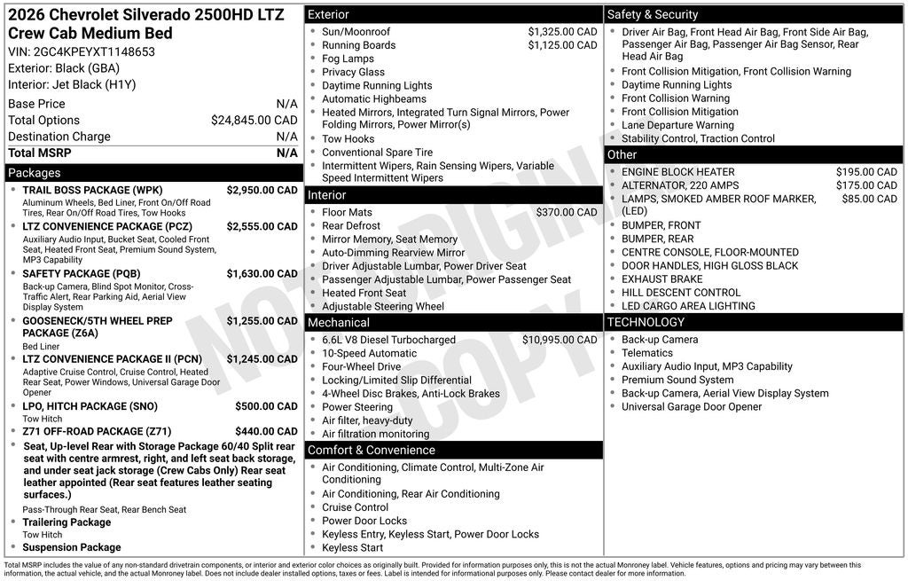 2026 Chevrolet Silverado 2500HD LTZ