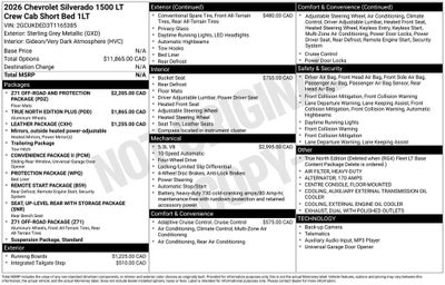 2026 Chevrolet Silverado 1500 LT LT1