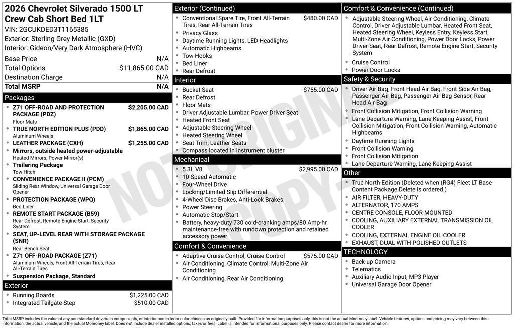 2026 Chevrolet Silverado 1500 LT LT1