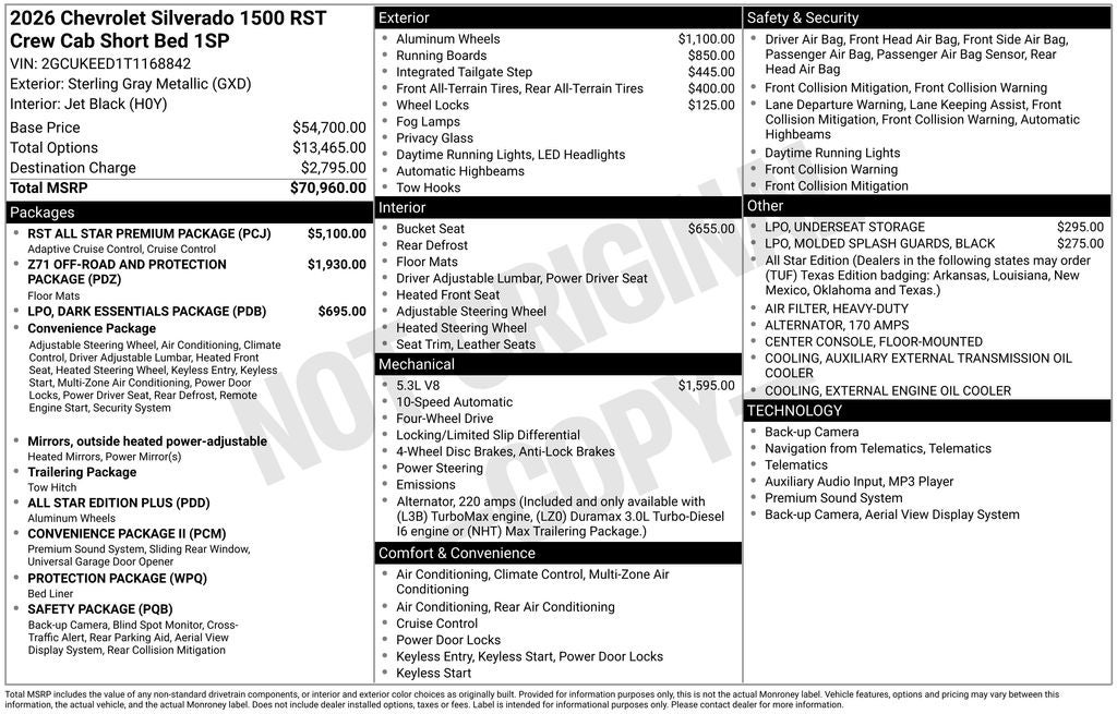 2026 Chevrolet Silverado 1500 RST