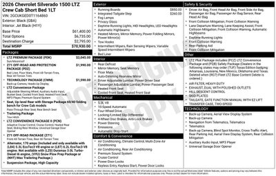 2026 Chevrolet Silverado 1500 LTZ