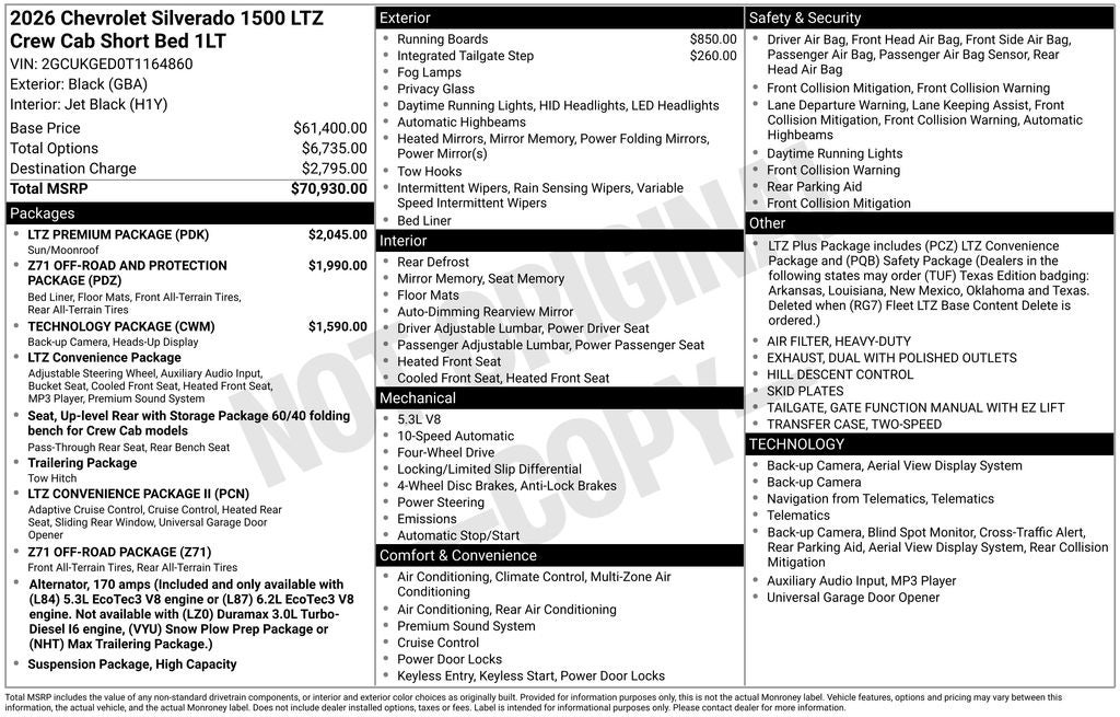 2026 Chevrolet Silverado 1500 LTZ