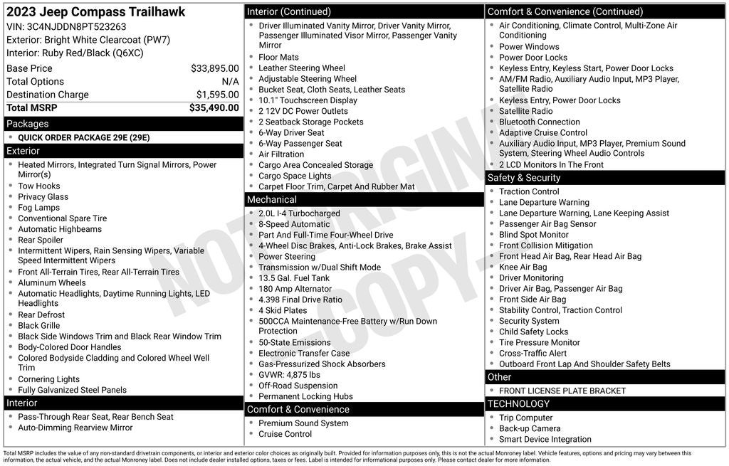2023 Jeep Compass Trailhawk