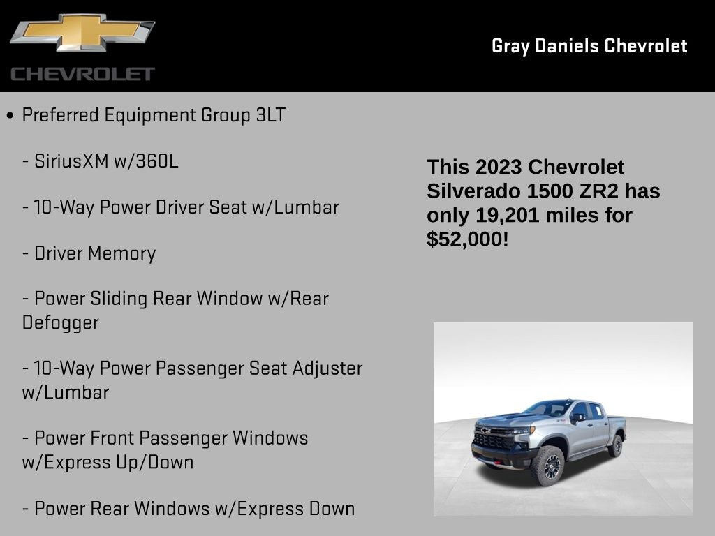 2023 Chevrolet Silverado 1500 ZR2