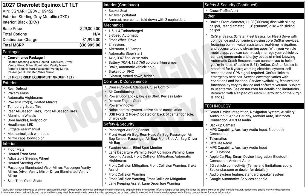 2027 Chevrolet Equinox LT