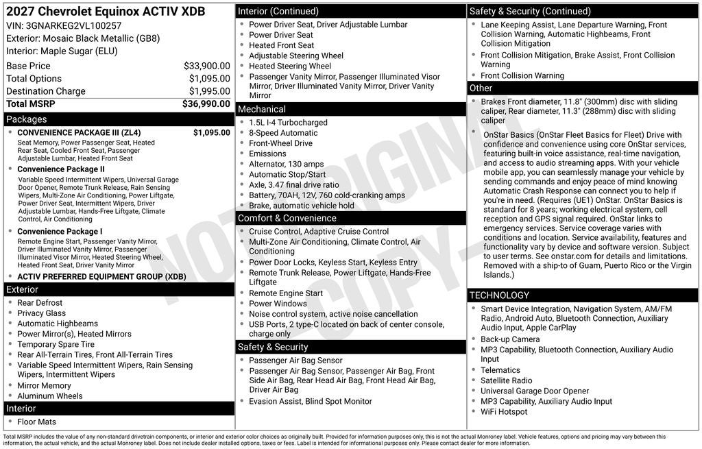 2027 Chevrolet Equinox ACTIV