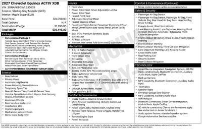 2027 Chevrolet Equinox ACTIV