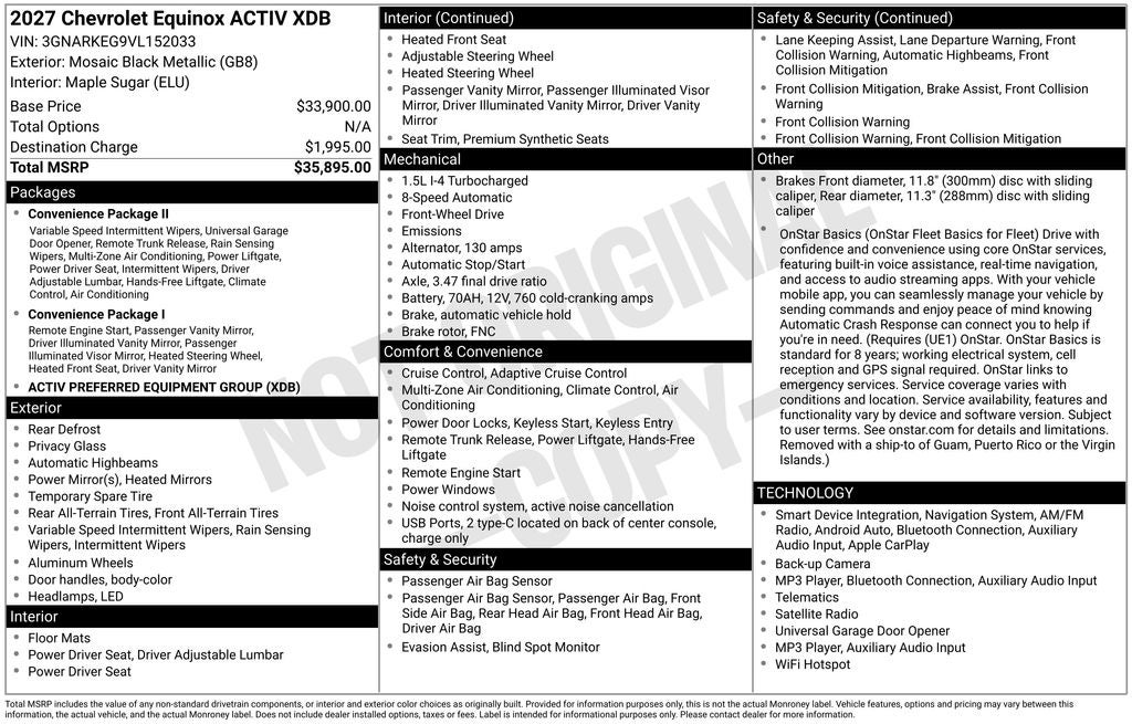 2027 Chevrolet Equinox ACTIV