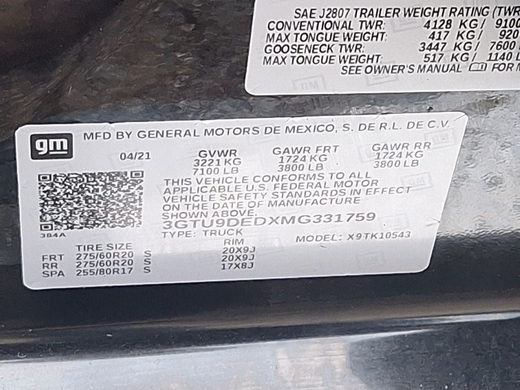 2021 GMC Sierra 1500 SLT