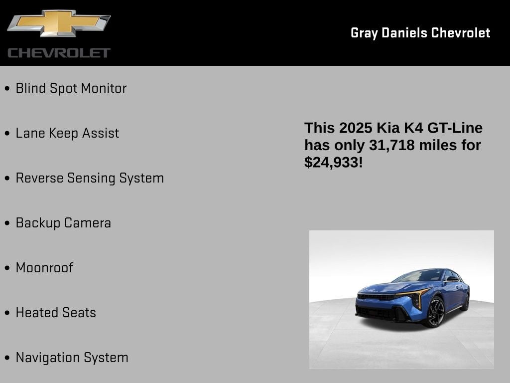 2025 Kia K4 GT-Line