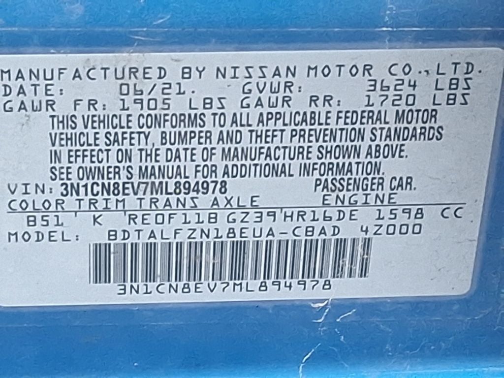 2021 Nissan Versa 1.6 SV