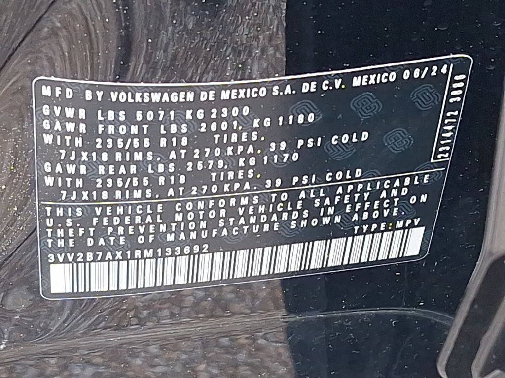 2024 Volkswagen Tiguan 2.0T SE