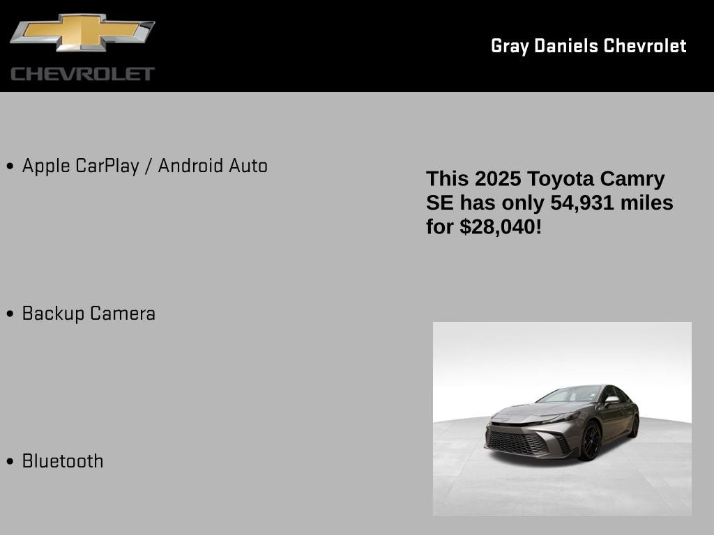 2025 Toyota Camry SE