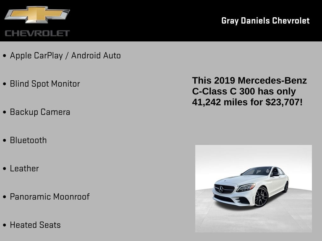 2019 Mercedes-Benz C-Class C 300